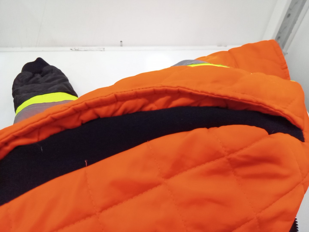 Men's Pioneer Surewerx High Visibility Reflective Insulated Freezer Jacket - Large - Orange/Black (Model: 5015 / V1170150) image 2