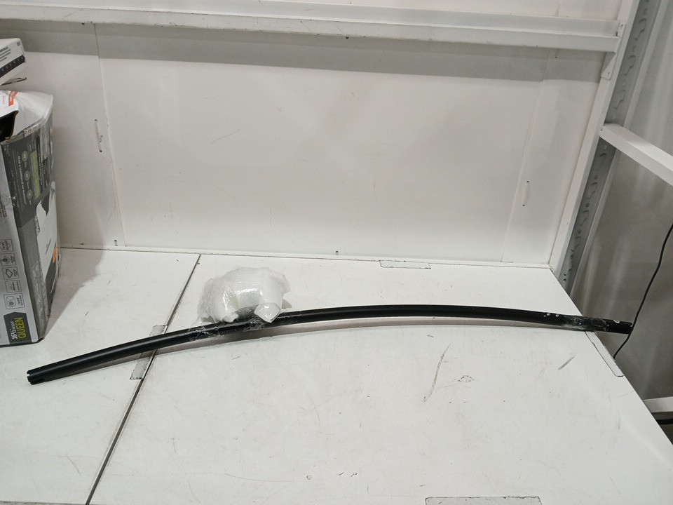 Home Curved Tension Shower Curtain Rod - 50" - 72" - black image 2