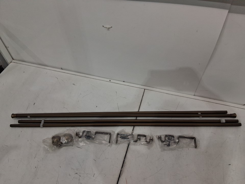 Rod Desyne Summer 5/8" Double Curtain Rod - 84" - 120" - antique gold (model: am-5703-844d) image 3
