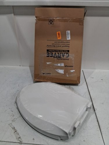 GARVEE Elongated Soft Close Toilet Seat Cover / Lid - 17" - white (Model: PHO-0R8LA399) image 3