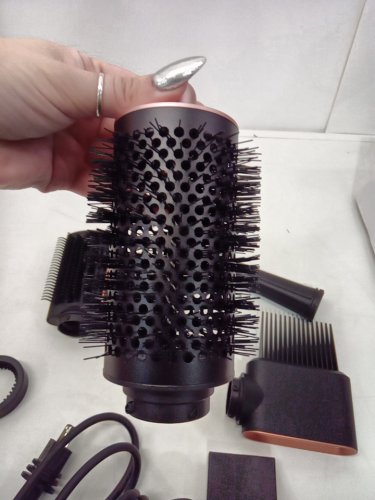 6PC DYSON i.d curly + coily airwrap multi styler and hair dryer with bluetooth - amber silk ( model: hs08) image 6