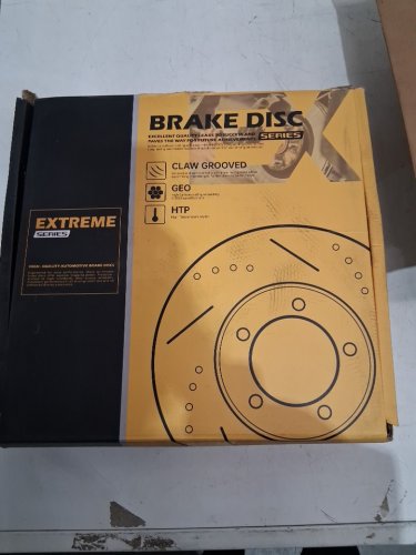 extreme series front end disc brake rotors - silver/black (model: 31625/D1815) image 4