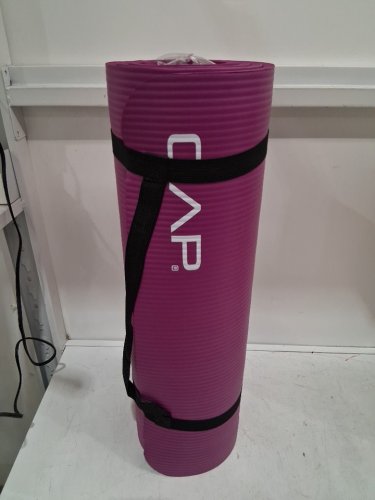CAP Barbell High Density Exercise Yoga Mat with Strap - 68" x 24" x 0.5" - Wine (model: ‎MTIS-6523-12WN) image 2