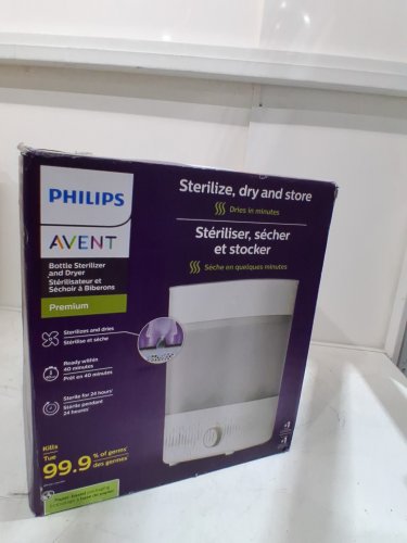 PHILIPS AVENT Advanced Electric Steam Sterilizer dry and store - HOLDS 6 STANDARD BOTTLES - WHITE (MODEL: SCF291/00) image 2