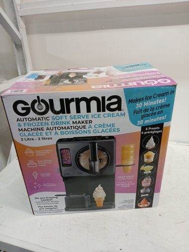 Gourmia 6-in-1 Automatic Soft Serve Ice Cream and Frozen Drink Maker - 2L - 2.11QT - BLACK (MODEL: GSI1060BK) image 7