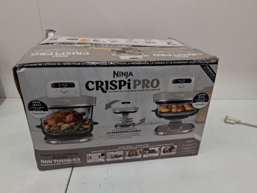 Ninja Crispi Pro 6-in-1 Glass Air Fryer - 6qt & 2.5qt - bone (model: as101clg) image 2