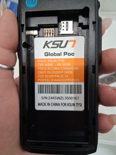 ksun bluetooth compatible 4g network radio wifi walkie talkie - black (model: ZL35) image 4