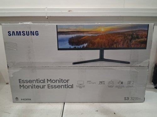 Samsung 32" FHD 75Hz LED 1080HD FreeSync Monitor - Black (Model: LS32B300NWNXGO) image 4