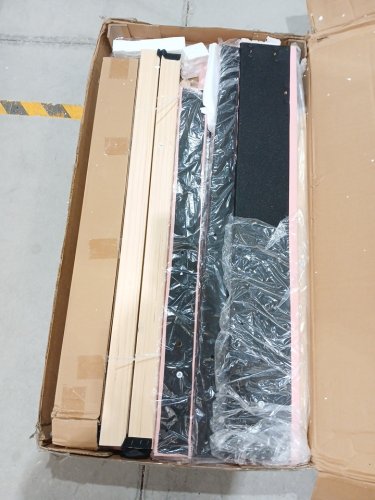 LIKIMIO Upholstered Bed Frame with LED Light Headboard - Twin - Pink (Model: HKXТВE020P) image 3