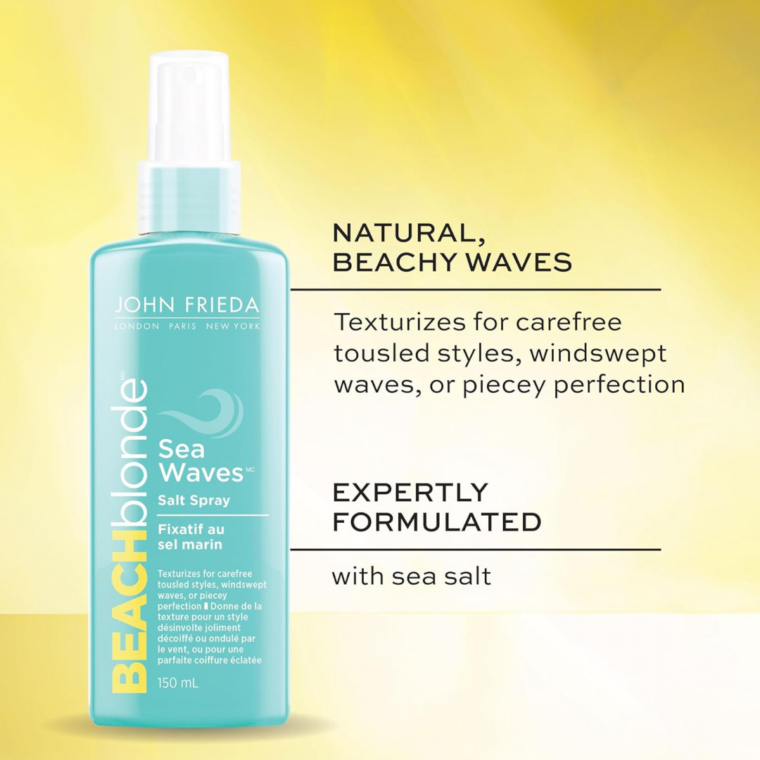 3pk john frieda beach blonde sea waves texturizing beachy wave salt spray - 150ml / each image 2