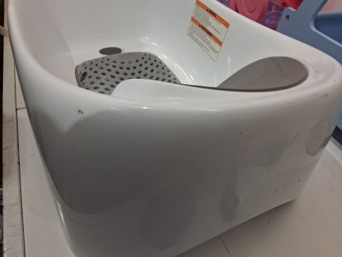 boon SOAK™ 3-STAGE BATH TUB - for babies ages 0 to 18 months - white/grey image 4
