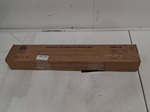 HOPAI MODERN LINEAR LED BATHROOM VANITY LIGHTING FIXTURE - dimmable, 24", 25W, 2500lm, 2700k to 5000k - black (MODEL: WOR1-V245-80-27-B) image 2