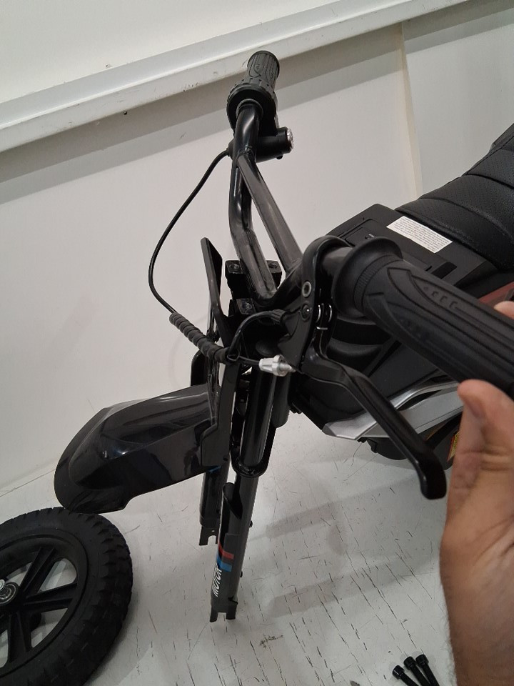 Kids GarveeHome Electric Dirt Bike with 12" Tires, Rechargeable Battery and Music Player - 24v - 10MPH Top Speed - 130LB Max - Red/Black (Model: JC310A) image 3