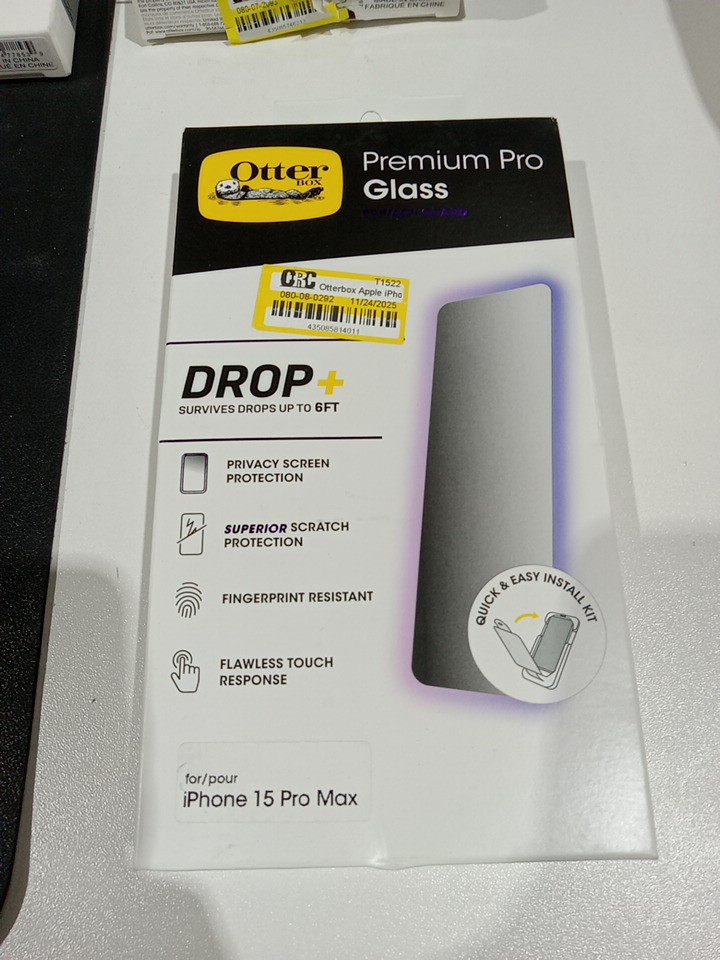 OtterBox iPhone 15 Pro Max Premium Pro Glass Privacy Guard Screen Protector image 2