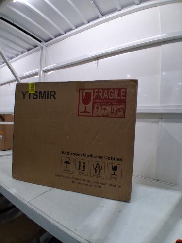 YTSMIR wall mounted bathroom medicine cabinet with mirror - 24" x 30" - silver (model: ‎YT-2430s) image 3