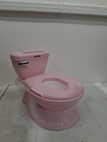 summer by ingenuity "my size potty pro" potty training toilet with flushing sounds and storage - 50lbs max - pink (model: 17137-e) image 2
