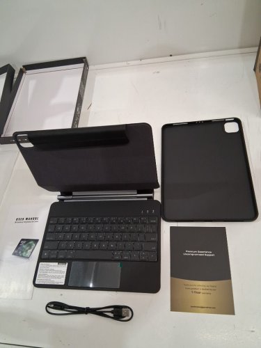 zynthralix magnetic keyboard case for ipad air 11" - white image 2