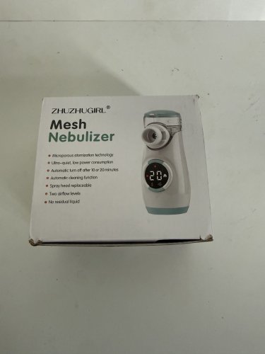 ZHUZHUGIRL Digital Timer Function Rechargeable MESH NEBULIZER MACHINE - 3.7V / 1200mAh - WHITE/BLUE (MODEL: MY-135B) image 2