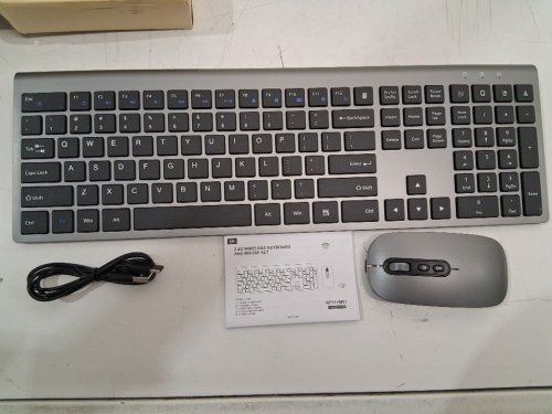 cimetech 2.4GHZ  Wireless Keyboard & Mouse Combo - grey (model: kf10) image 2