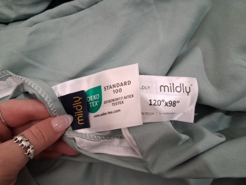 3PC MILDLY SUPER SOFT MICROFIBER DUVET COVER SET - KING - GREYISH TEAL image 3