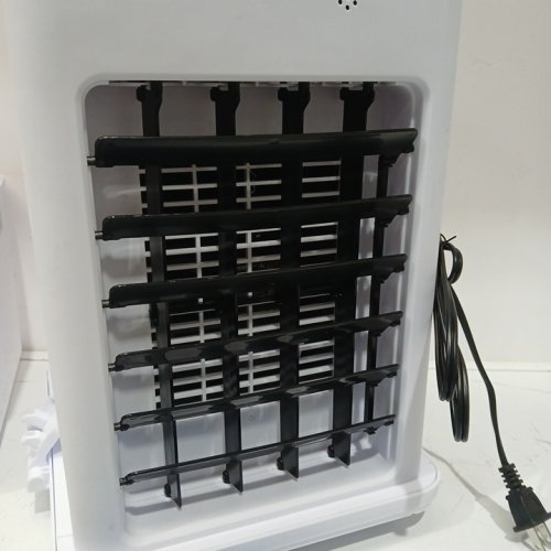 PORTABLE 3-SPEED EVAPORATIVE AIR COOLER WITH REMOTE CONTROL - 110V - 70W - WHITE/BLACK (MODEL: W11) image 6