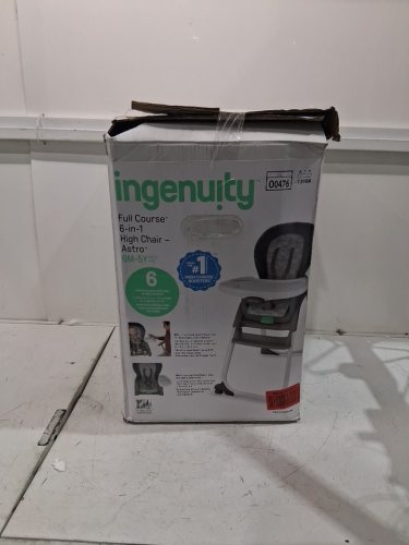 ingenuity full course convertible 6-in-1 highchair - 6m-5y - astro/grey (model: 13108) image 2