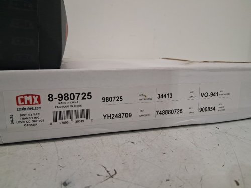 4PC Front Brake Rotor and Brake Pads Kit - For Various volvo and land rover models - (Model: 8-980725 / CMX-D1306) image 3