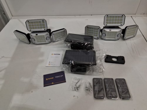 2PK OUTDOOR SOLAR MOTION SENSOR LIGHTS - 4000LM - BLACK (model: TY10805) image 2