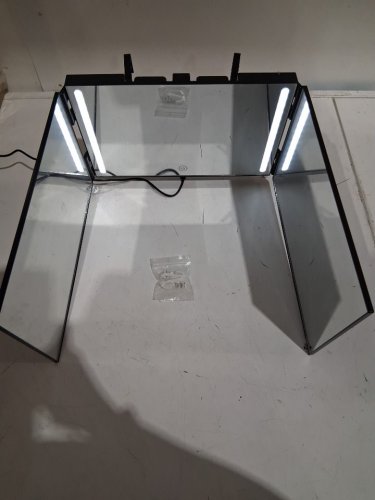 JUSRON 3 Way Mirror for Self Hair Cutting - BLACK image 4