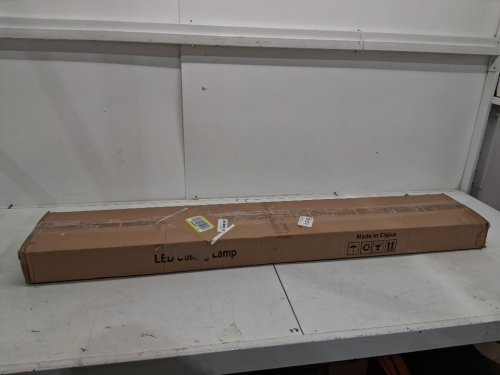 Genoci Dimmable Rectangle Celling Light with Integrated LED and Remote - 48" x 6.3" - 3000K - 6500K - Black/Gold (Model:YH2018-120BG) image 8