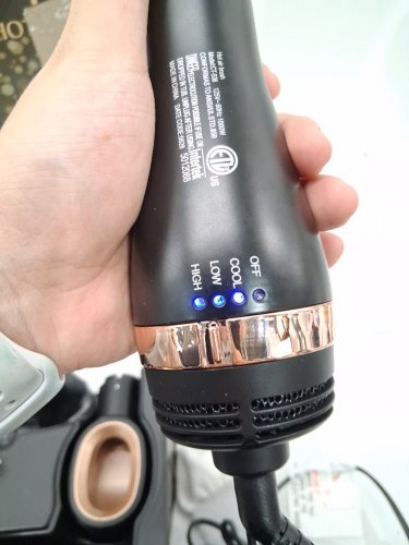 4-IN-1 HOT AIR BRUSH - 125 V 60HZ 1000W - BLACK / ROSE GOLD (MODEL: CT-536) image 4