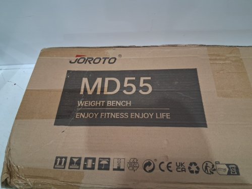 JOROTO foldable Adjustable Weight Bench for Full Body Workout - 100lbs capacity - black & red (model:Md55) image 3