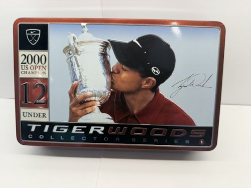 COMPLETE SET OF 4 Tiger Woods Collector Series Tin Box Golf Balls 2000-2001 (TINS 1,2,3,4) image 9