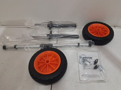 aluminum Foldable Kayak Dolly/trailer cart - 10" wheels/280LBS max  - black/orange - (model: y02017) image 3