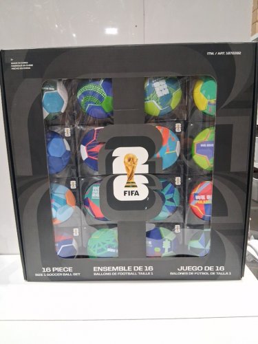 16pc fifa world cup 2026 host cities soccer ball set in display box - size 1(mini) - assorted (model: 1872202) image 2