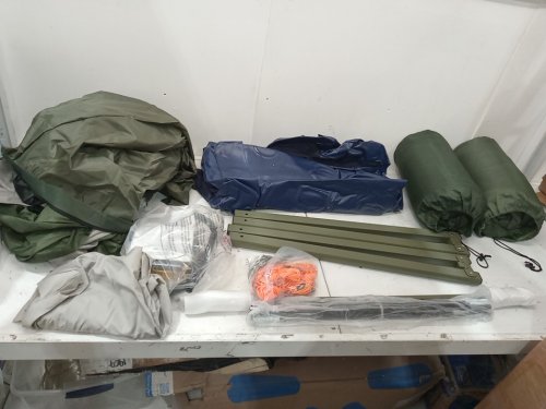 costway 5-in-1 2-person foldable camping tent and cot - 77" x 57" x 74" - green (model: np13360) image 4