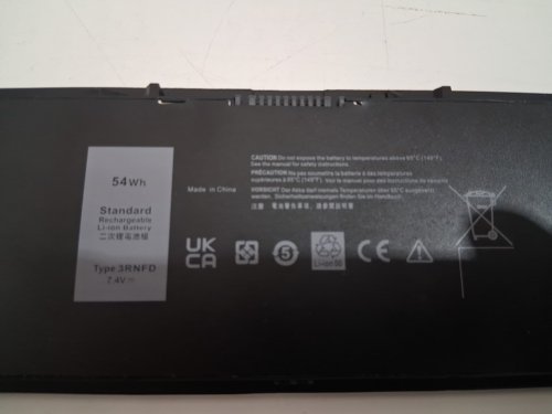 unbranded laptop battery replacement - Compatible with various Dell Latitude laptops  - 54w - 7.4v - black (model: 3rnfd) image 2