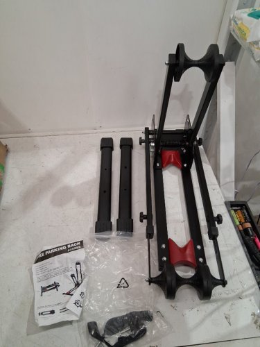 ROCKBROS Foldable Floor Bike Stand Rotating Support Bicycling Gear for tires 20" to 29" - black (model: HS-T026AC) image 3