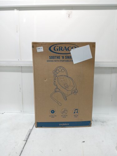 Graco Soothe 'n Sway LX baby Swing with Portable Bouncer - white/grey - (model: 2148407) image 2