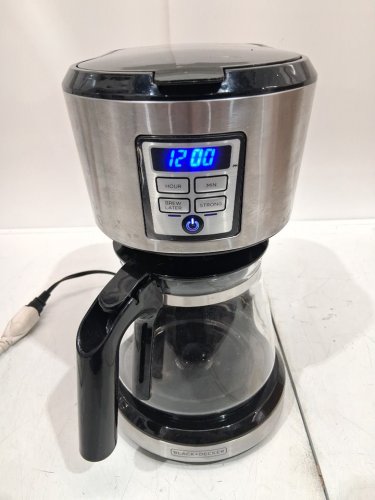 Black+Decker programmable coffee maker - 12 Cup - Stainless steel/silver/black (Model: cm1231sc-1) image 8