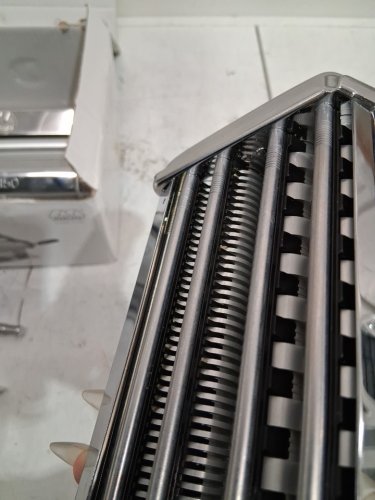 MARCATO DESIGN ATLAS 150 PASTA MACHINE With CUTTER & HAND CRANK - SILVER (Model: 8320) image 6