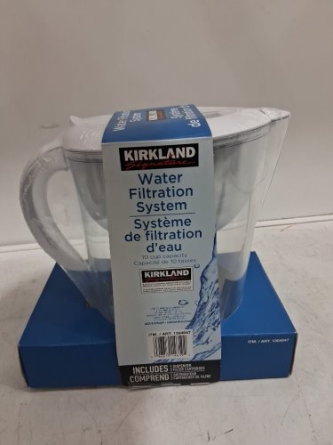 KIRKLAND SIGNATURE 10-CUP WATER FILTRATION PITCHER SYSTEM (MODEL: 1304047) image 2