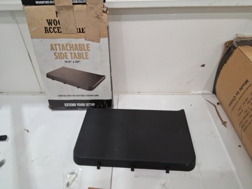 Ninja Woodfire™ Attachable Side Table - 14.5" x 22" - 45lbs max - black - (model: xskussdtbl) image 2