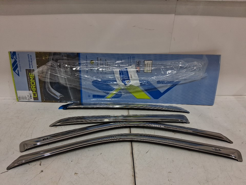 4PC Auto Ventshade Ventvisor - Fits Various Ram Crew Cab Models - Chrome - (Model: 684109) image 3