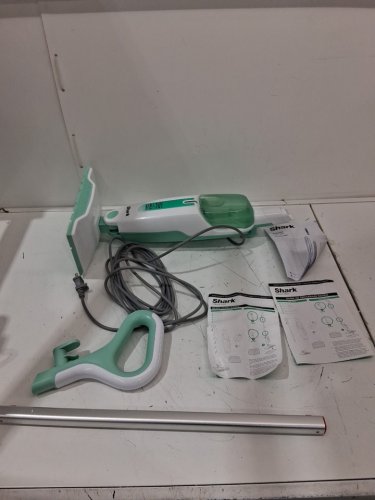 SHARK CLEAN & SANITIZE STEAM MOP FLOOR CLEANER - 375ml water tank - WHITE/SEAFOAM (MODEL: S1000C) image 3