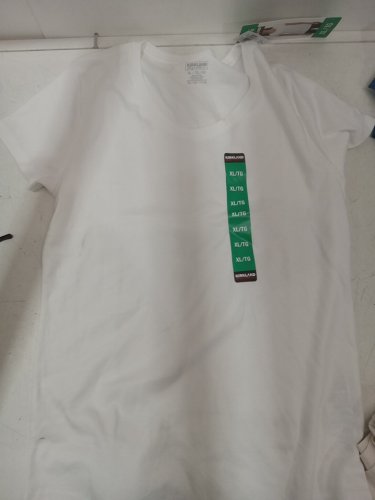 Women's kirkland signature short sleeve top - extra large- WHITE (STYLE: 1711740) image 2