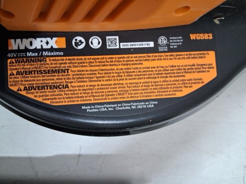 WORX 40V Power Share 350 CFM Cordless Blower/Vac/Mulcher - Tool Only - (model: WG583.9) image 7