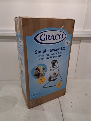 GRACO SIMPLE SWAY LX SWING MULTI-DIRECTIONAL SEAT - HUTTON/GREY/WHITE (MODEL: 2143050) image 2