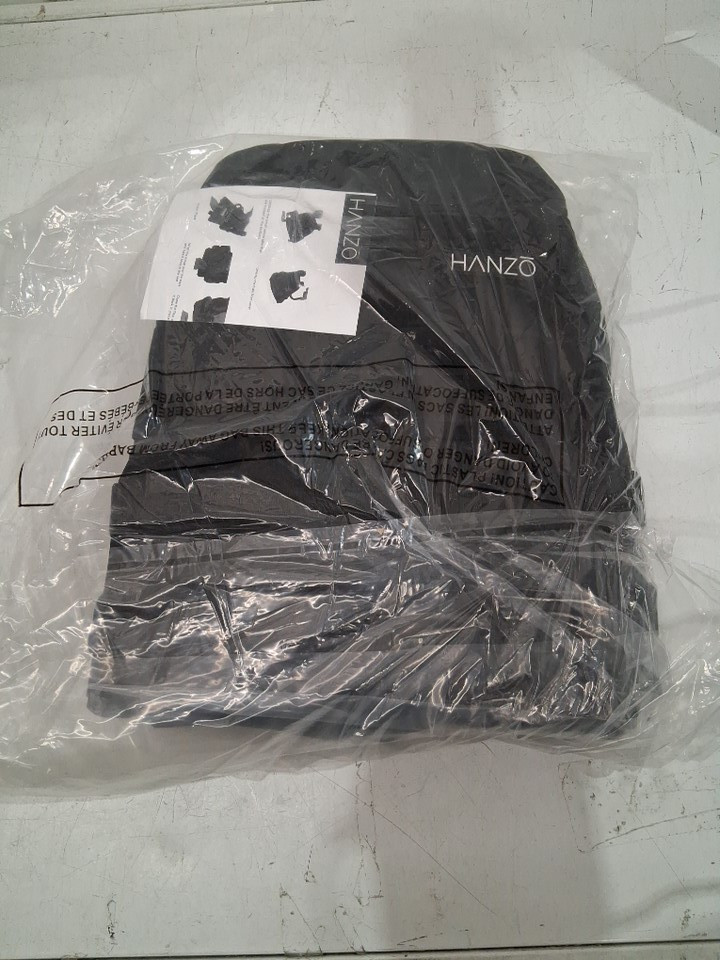 HANZO Heavy-Duty Adjustable Weighted training Vest with Removable Plates - 14–30lbs - black image 2