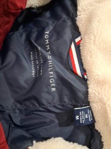 Men's Tommy Hilfiger  Midweight Sherpa Lined Hooded Water Resistant Puffer Jacket -medium- red (model: 151AP213-RED-02-MD) image 4